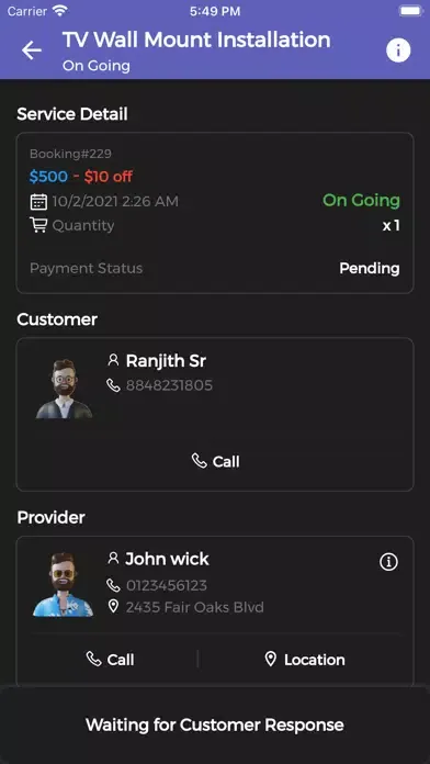 Captures d'écran de Handyman Service App