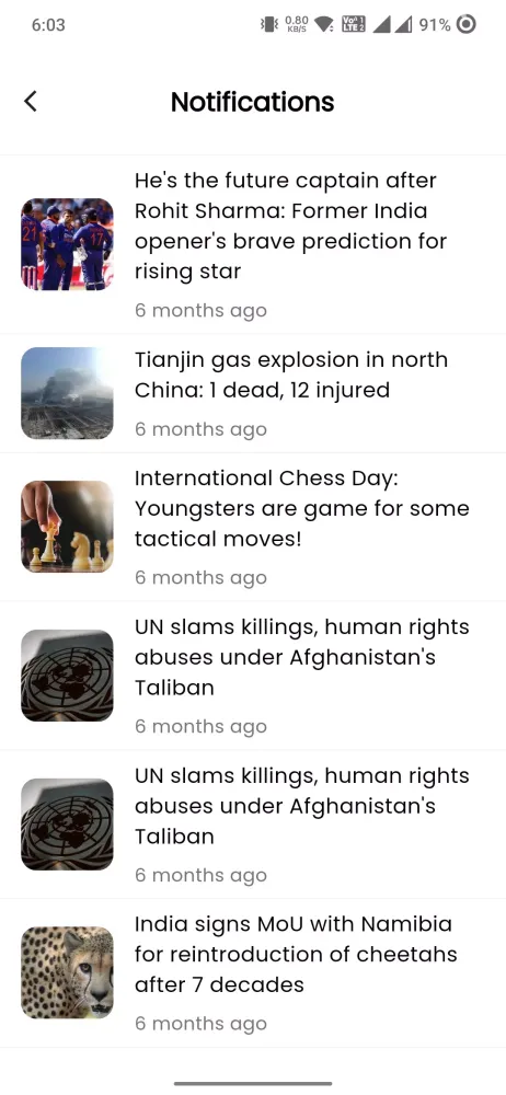 Zrzuty ekranu News Blog