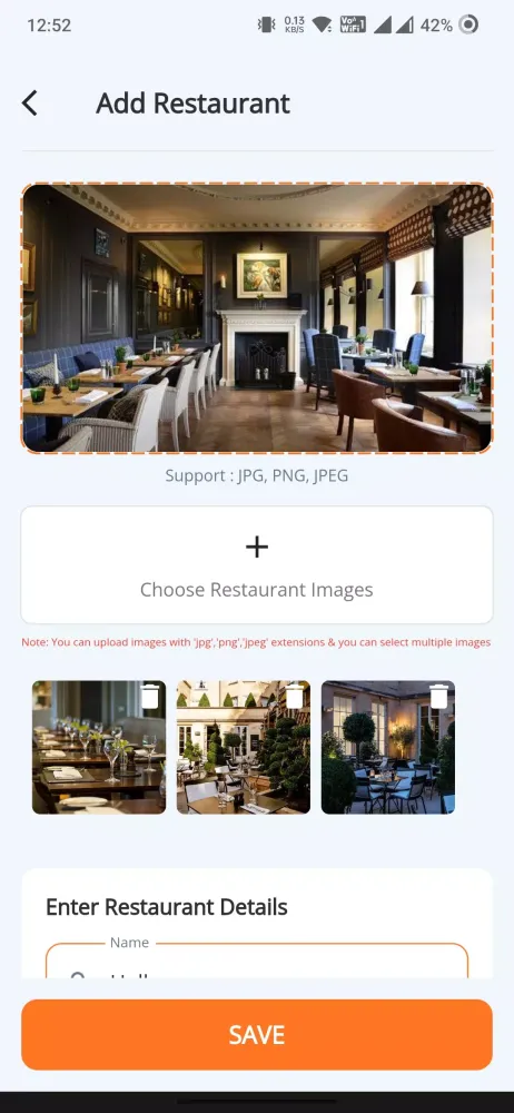 Zrzuty ekranu QR Menu Laravel