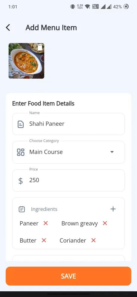 Zrzuty ekranu QR Menu Laravel