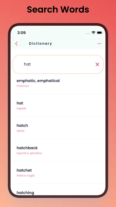 ภาพหน้าจอของ Albanian-English Learning App