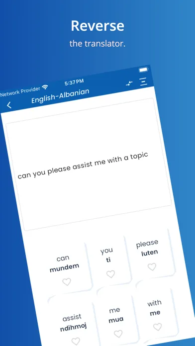 Capturas de tela do Albanian Translator Offline