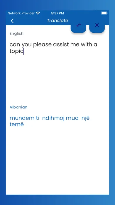 Capturas de tela do Albanian Translator Offline