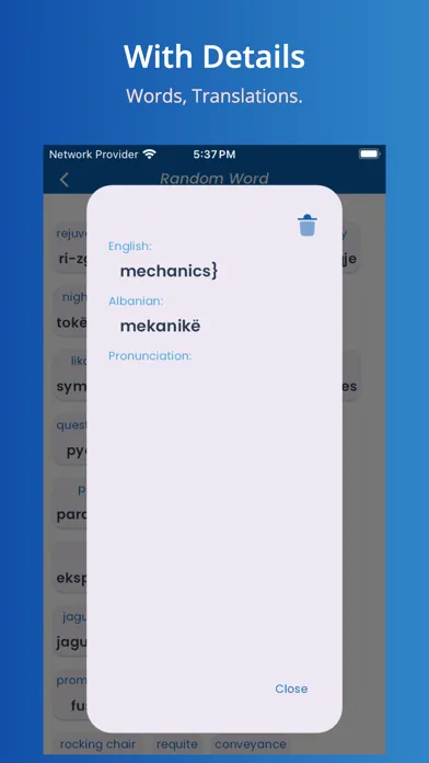 Capturas de tela do Albanian Translator Offline