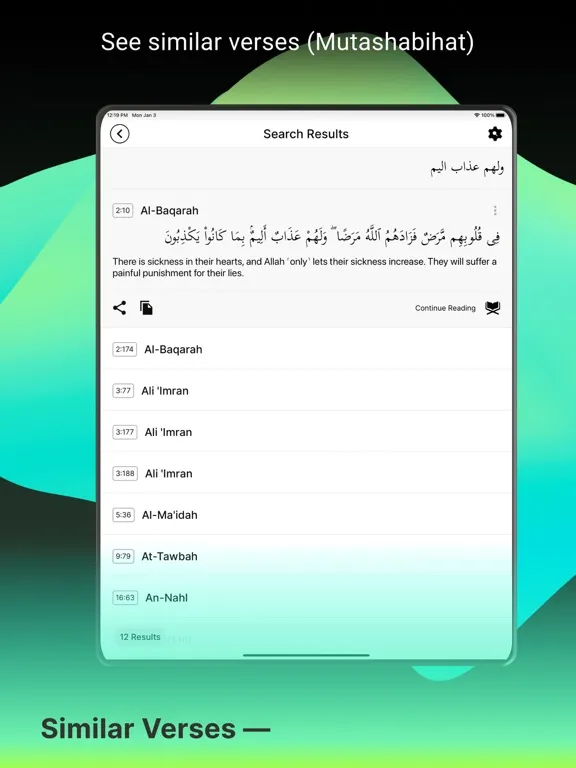 Tarteel ترتيل - Memorize Quran iPad 應用截圖