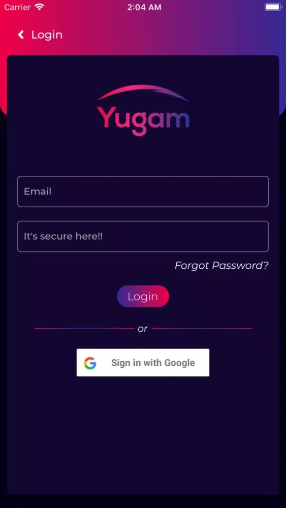 Captures d'écran de Yugam Admin