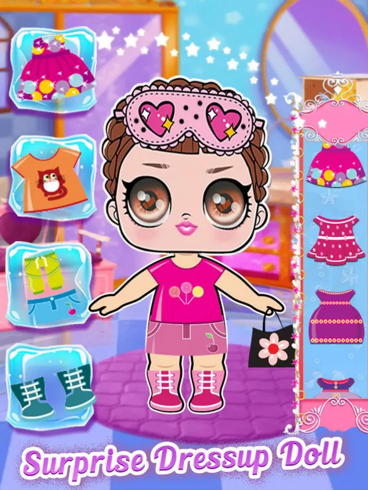 Captures d'écran de Surprise DressUp Cute Dolls iPad 
