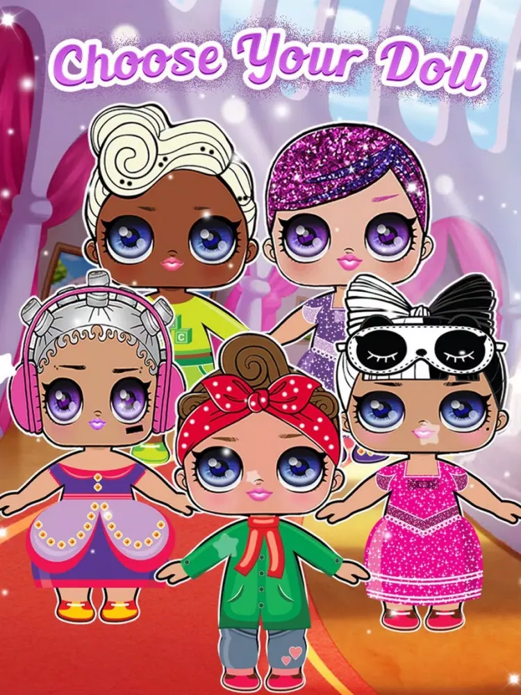 Captures d'écran de Surprise DressUp Cute Dolls iPad 