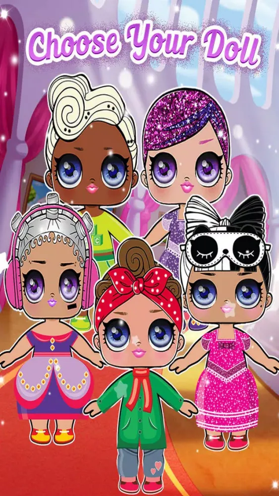 Captures d'écran de Surprise DressUp Cute Dolls