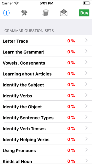 ภาพหน้าจอของ Grammar Basics and Advanced