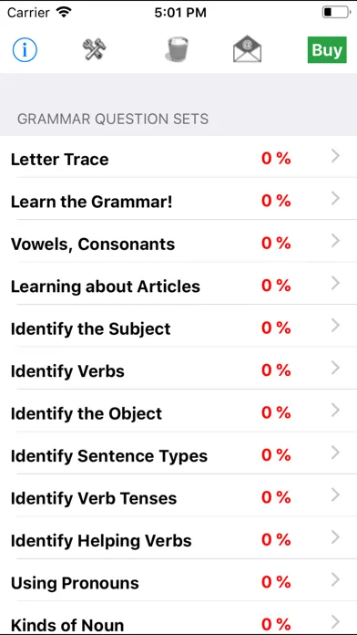 ภาพหน้าจอของ Grammar Basics and Advanced