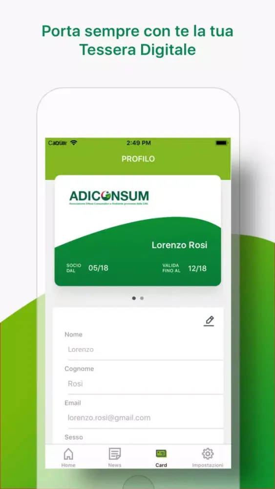 Capturas de pantalla de MyAdiconsum