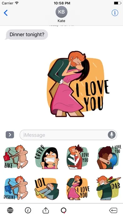 Скриншоты Valentine’s Day Love Stickers