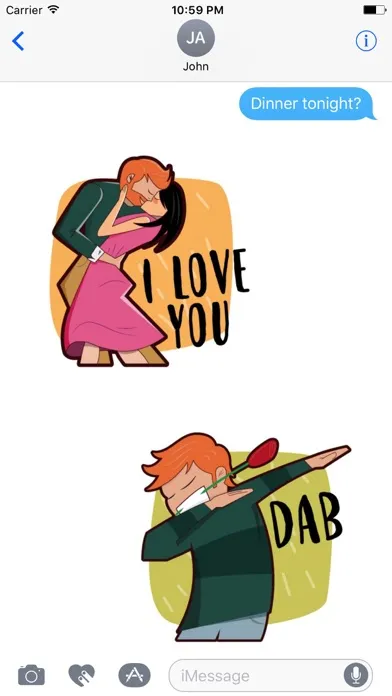 Скриншоты Valentine’s Day Love Stickers