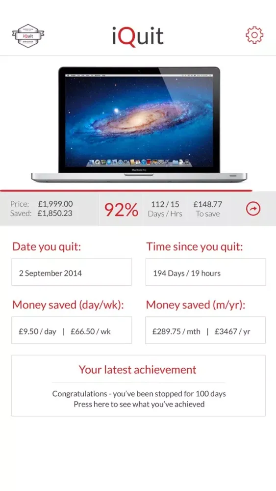 Скриншоты iQuit-App Ad free