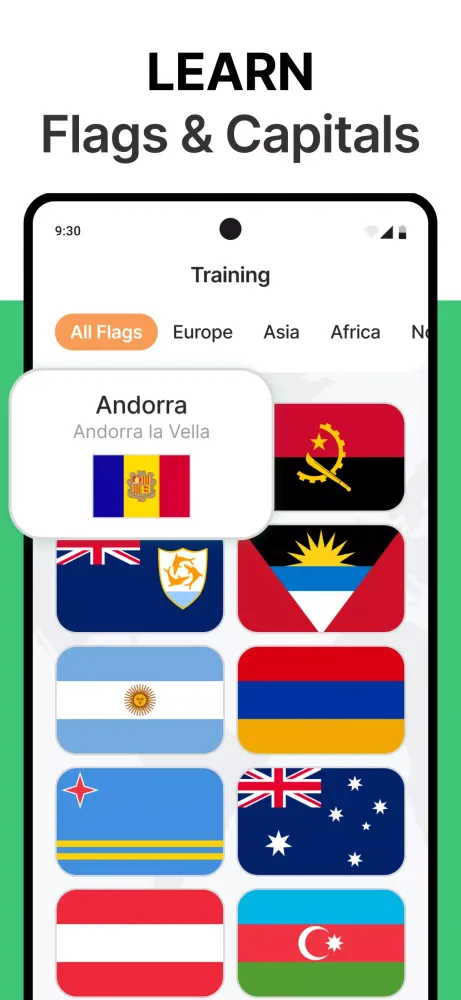 Flags quiz - Guess the flag Screenshots