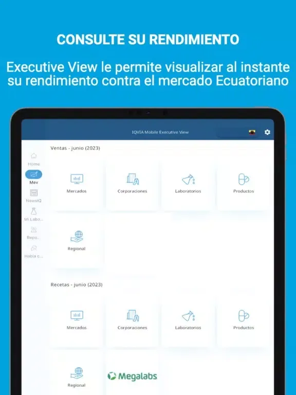 IQVIA Mobile Executive View iPad  スクリーンショット