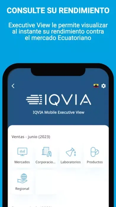 IQVIA Mobile Executive View スクリーンショット