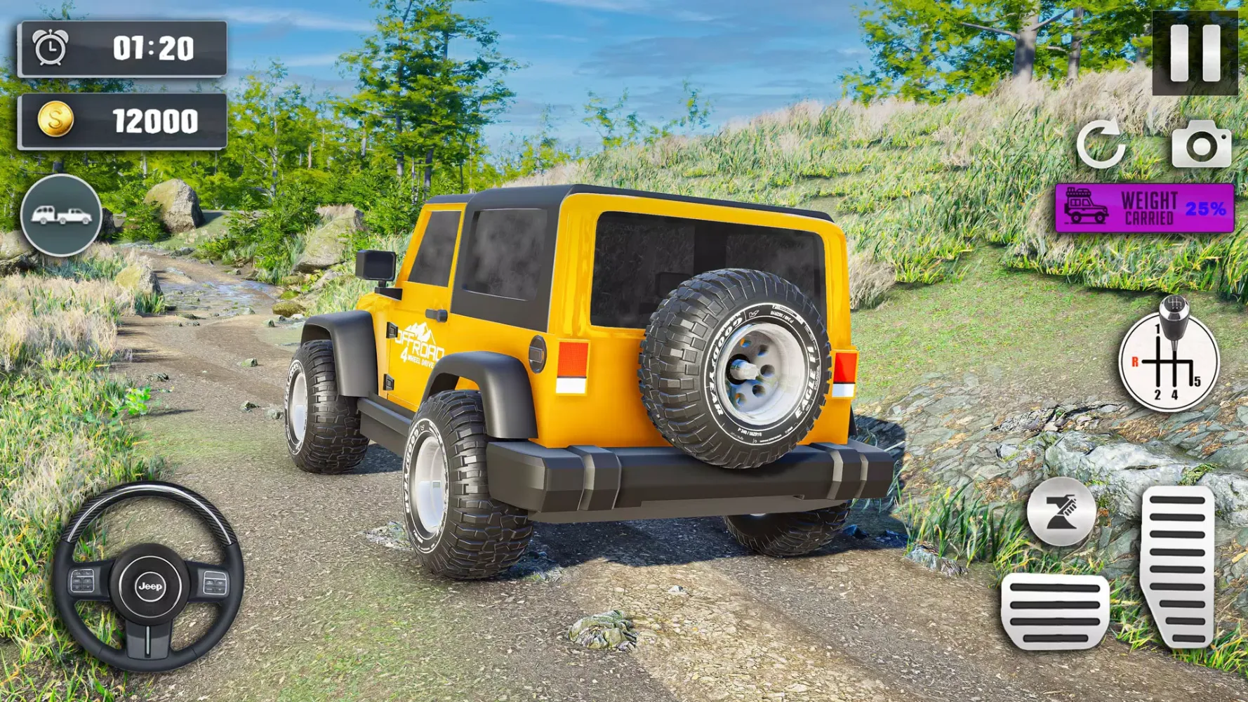 Capturas de tela do Offroad Jeep Driving Simulator