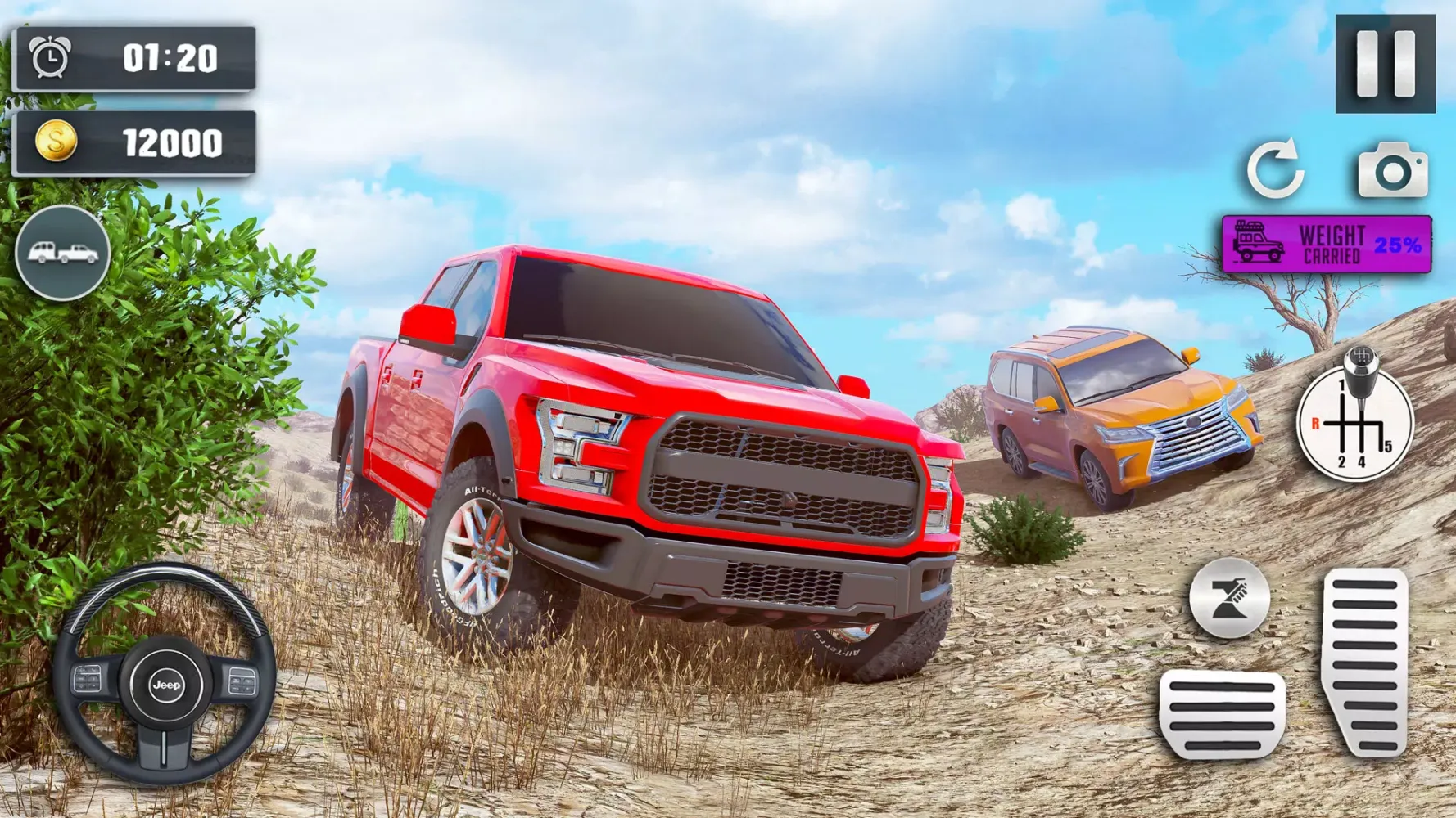 Capturas de tela do Offroad Jeep Driving Simulator