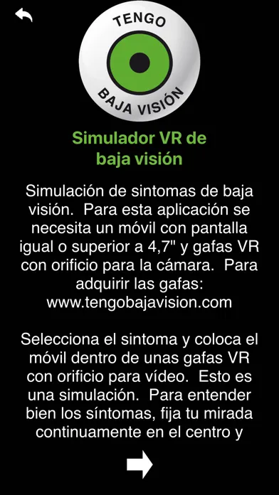 Zrzuty ekranu I have low vision VR