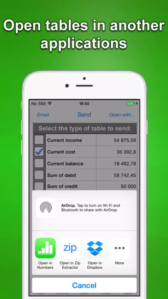 Financial Tracker pro - Tables应用截图