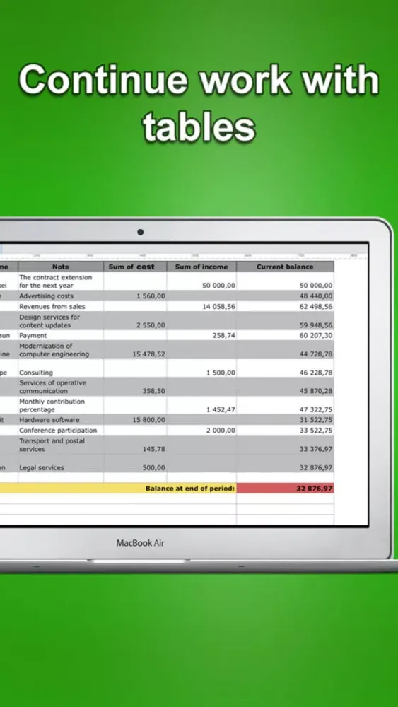 Financial Tracker pro - Tables应用截图