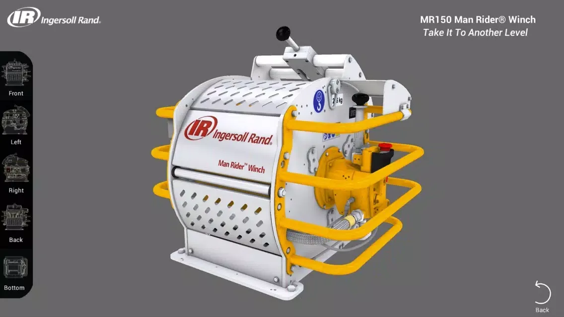 MR150 Man Rider Winch 360° Tour Screenshots