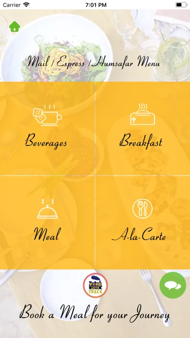 ภาพหน้าจอของ Menu On Rails