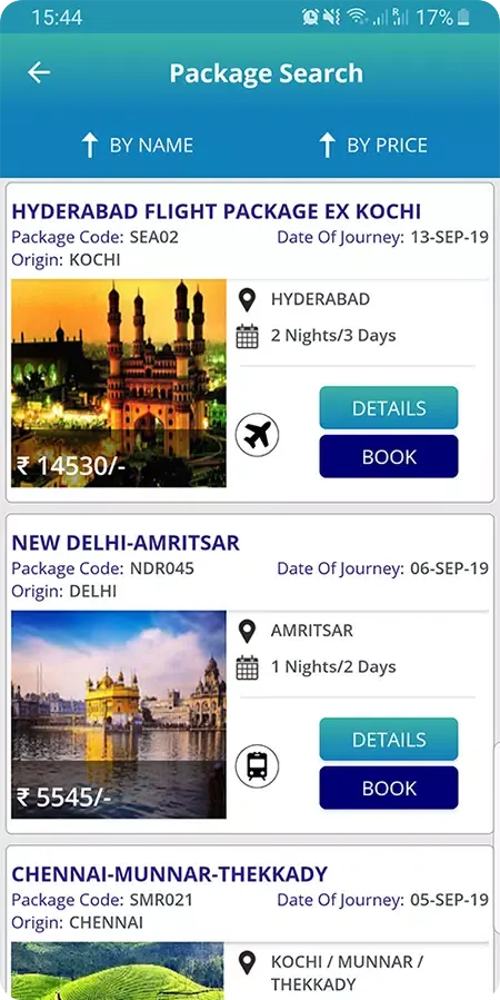 Capturas de pantalla de IRCTC Tourism