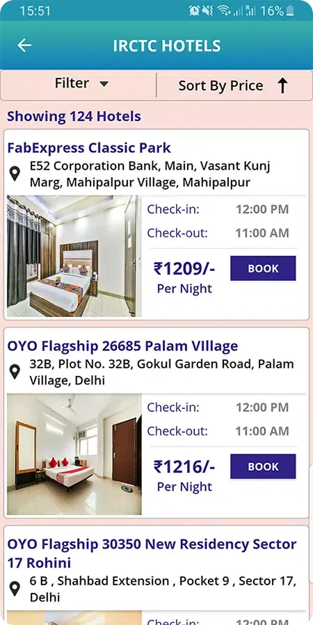 Capturas de pantalla de IRCTC Tourism
