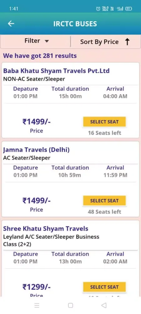 Capturas de pantalla de IRCTC Tourism