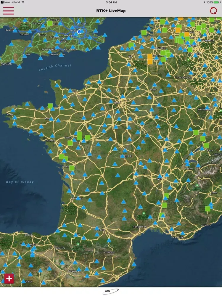 RTK+ LiveMap iPad  스크린샷