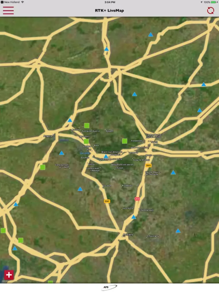 RTK+ LiveMap iPad  스크린샷