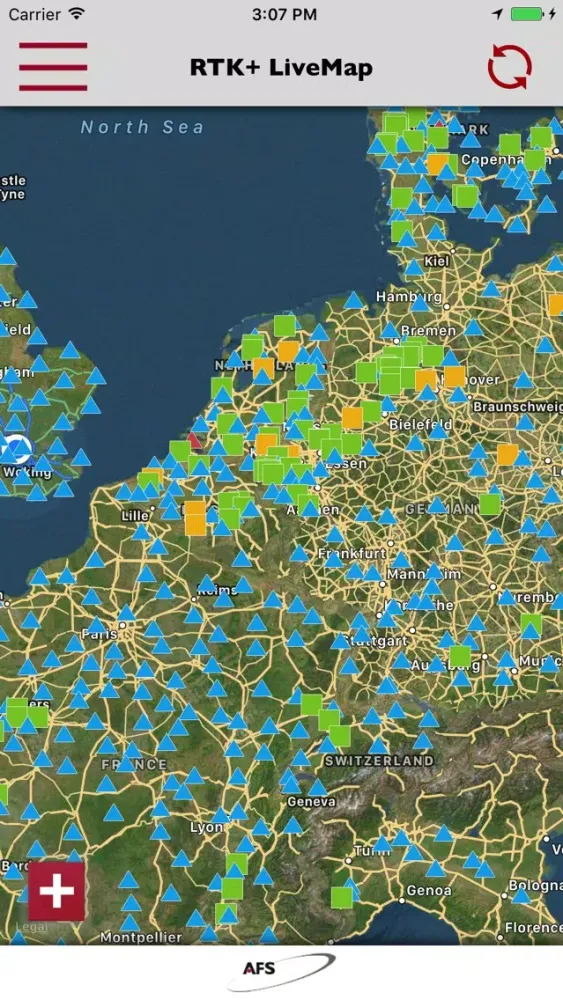 RTK+ LiveMap 스크린샷