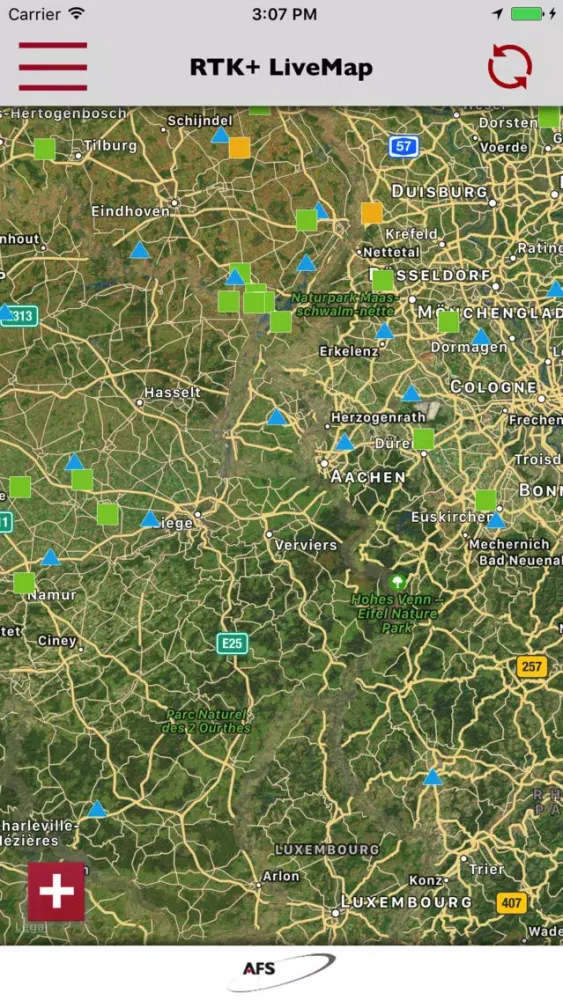 RTK+ LiveMap 스크린샷