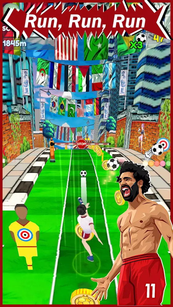 C. Ronaldo & Salah: Kick'n'Run Screenshots