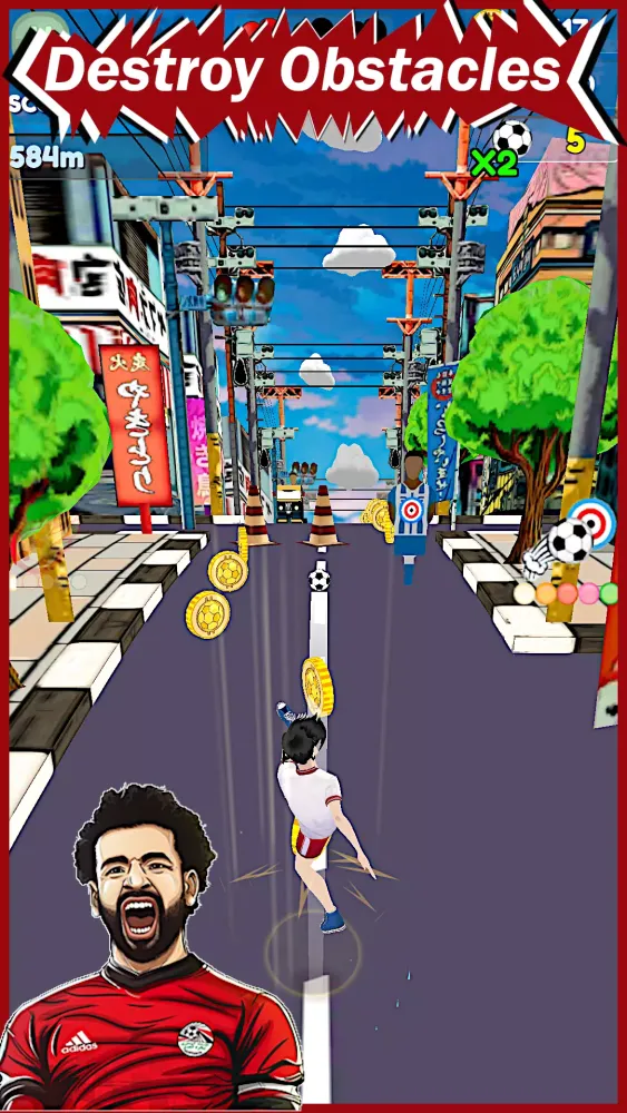 C. Ronaldo & Salah: Kick'n'Run Screenshots