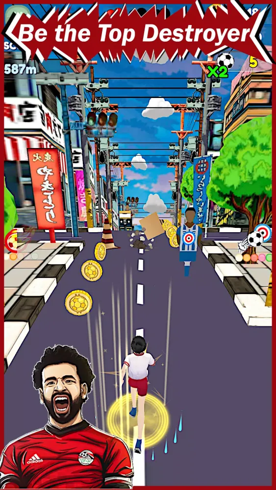 C. Ronaldo & Salah: Kick'n'Run Screenshots