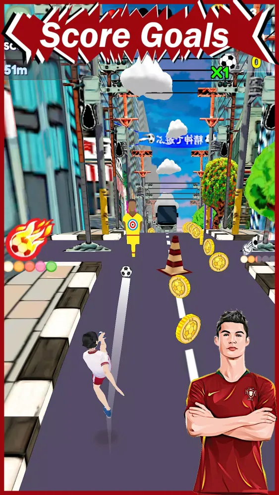 C. Ronaldo & Salah: Kick'n'Run Screenshots