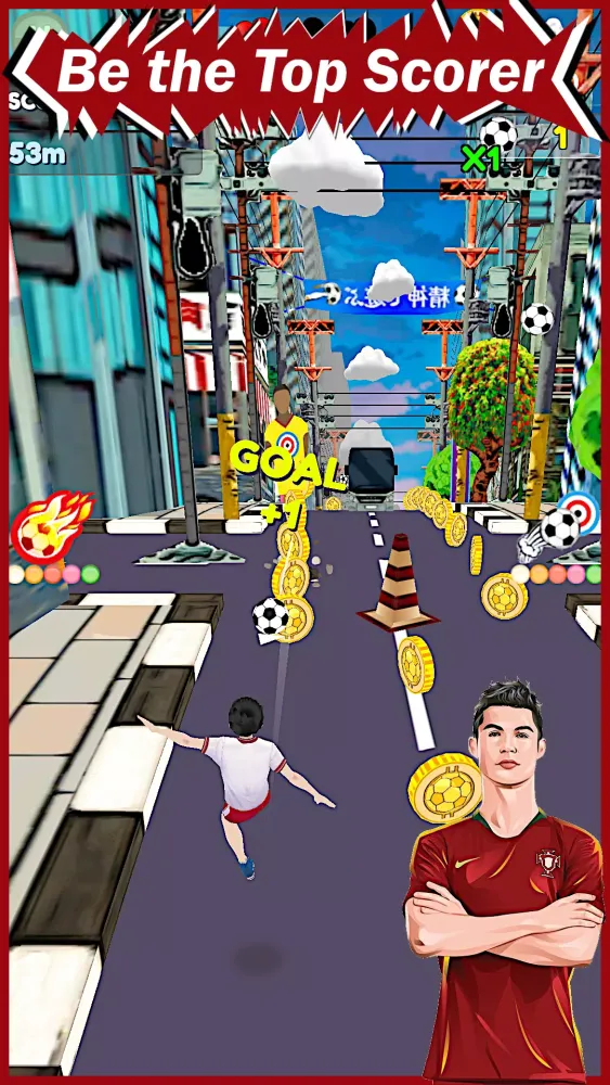 C. Ronaldo & Salah: Kick'n'Run Screenshots