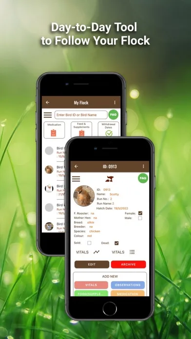 Ảnh chụp màn hình của iRecord My Flock