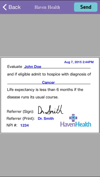 Haven Health应用截图