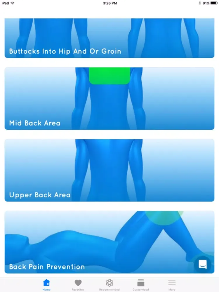 Capturas de pantalla de Back Pain Relief Exercises iPad 