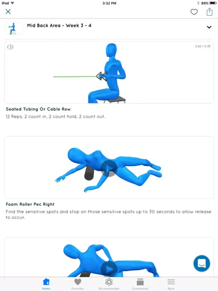 Capturas de pantalla de Back Pain Relief Exercises iPad 