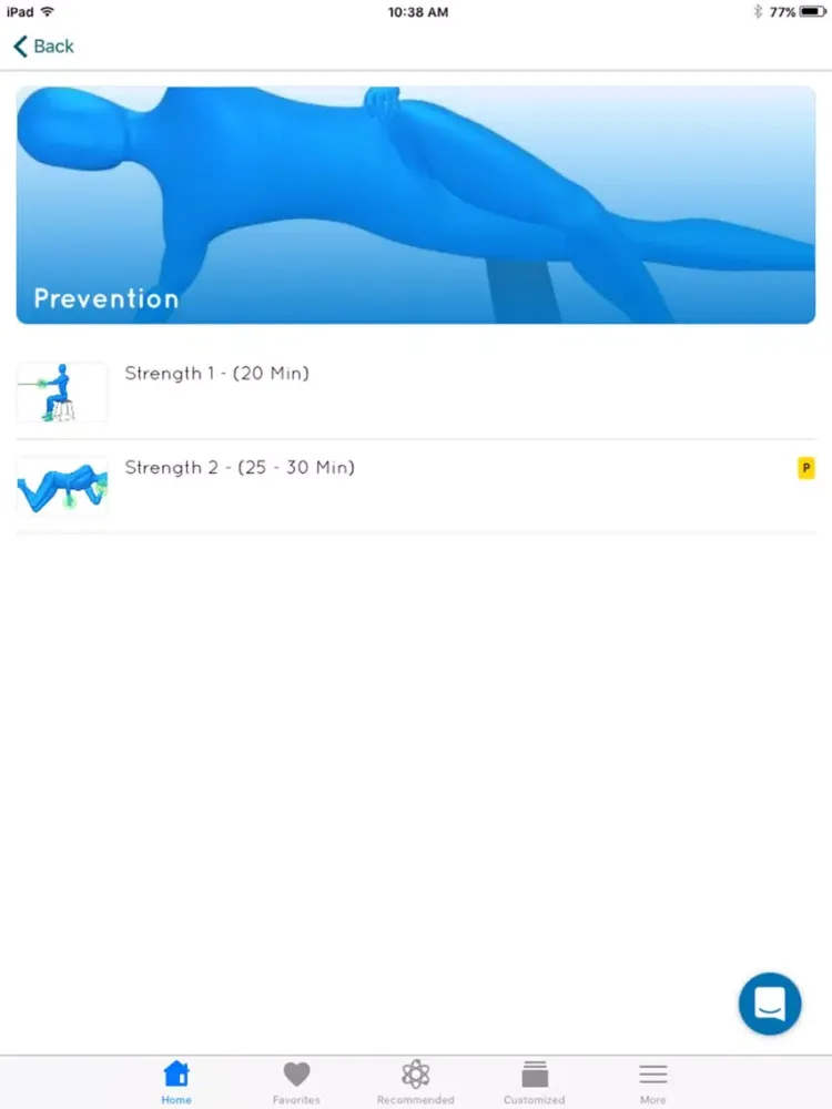 Ảnh chụp màn hình của Knee Pain Exercises iPad 