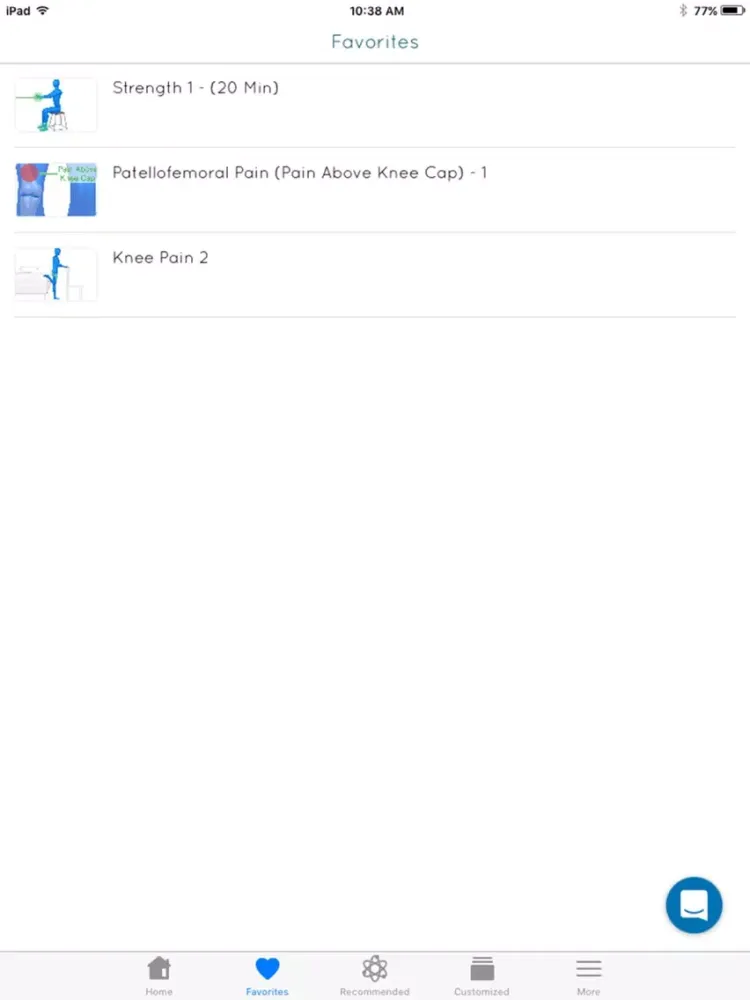 Ảnh chụp màn hình của Knee Pain Exercises iPad 