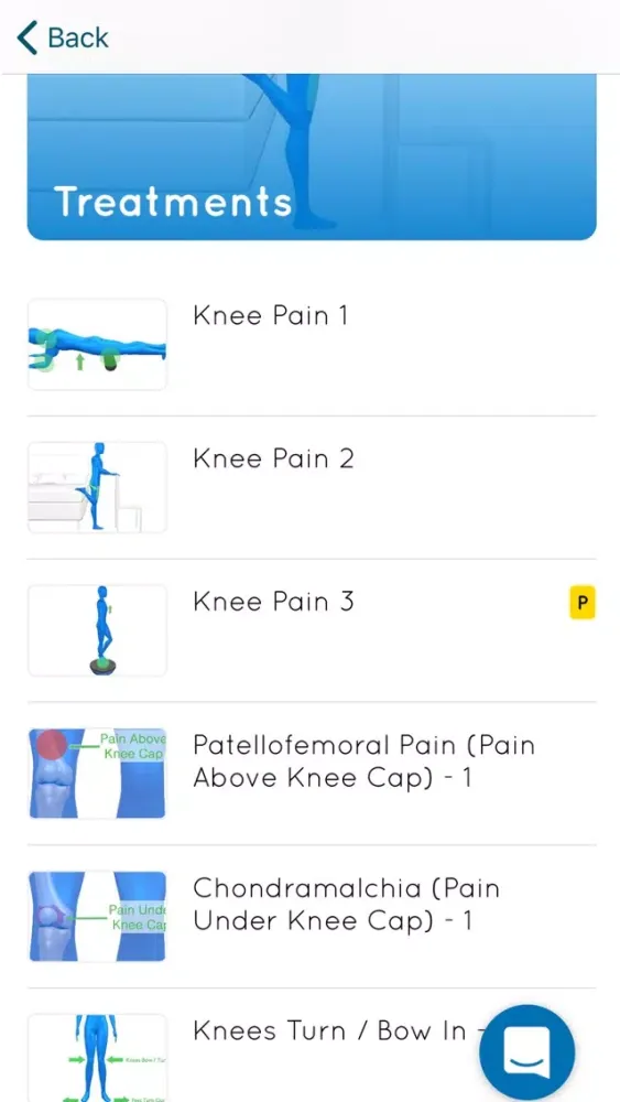 Ảnh chụp màn hình của Knee Pain Exercises