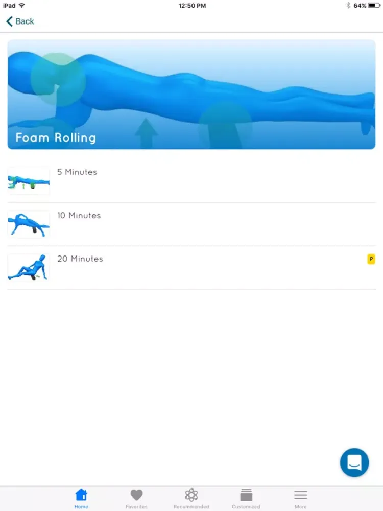 Capturas de tela do Running Exercises iPad 