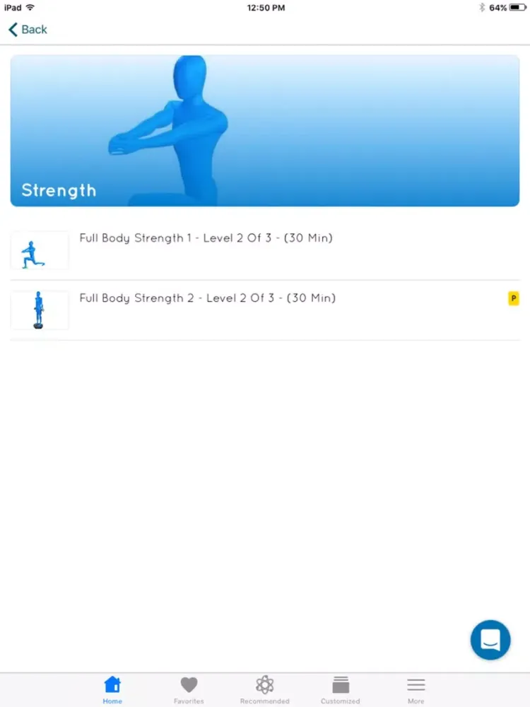 Capturas de tela do Running Exercises iPad 